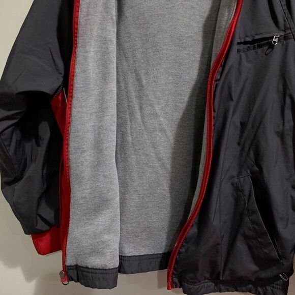Tek Gear Boys Grey & Red Hooded Jacket — Size L 14/16 - Picture 5 of 6